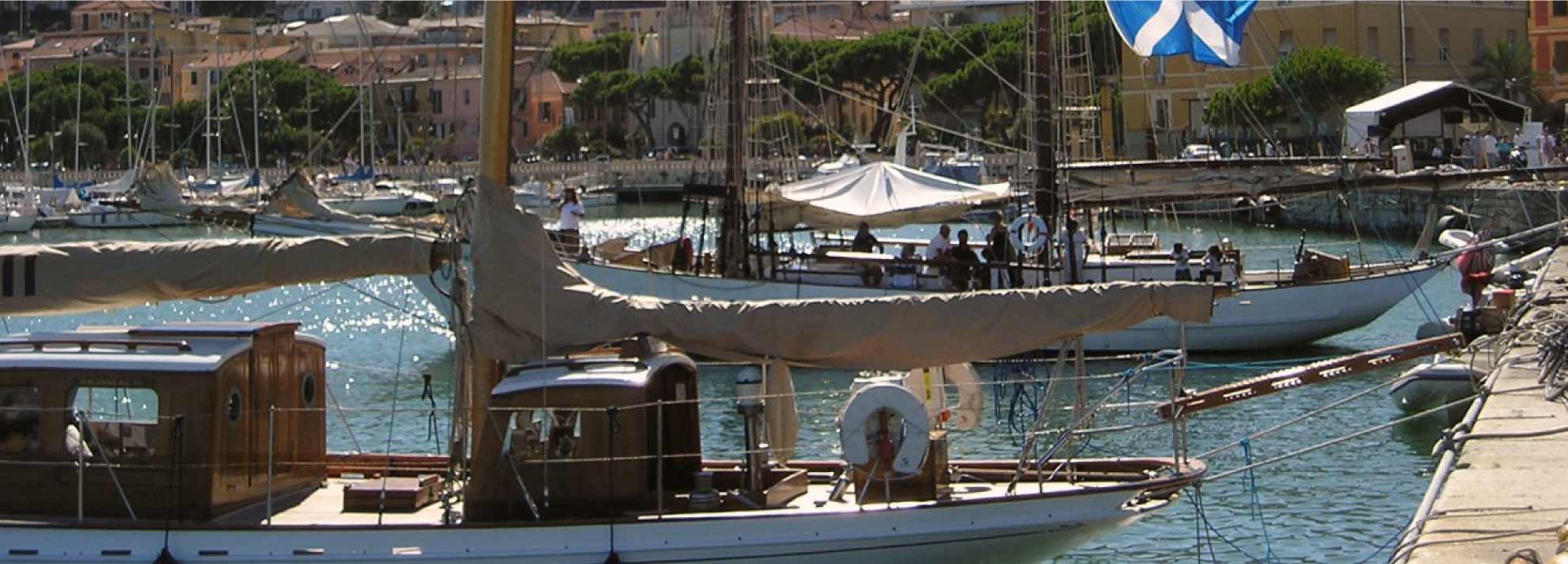 Vintage Sails of Imperia town