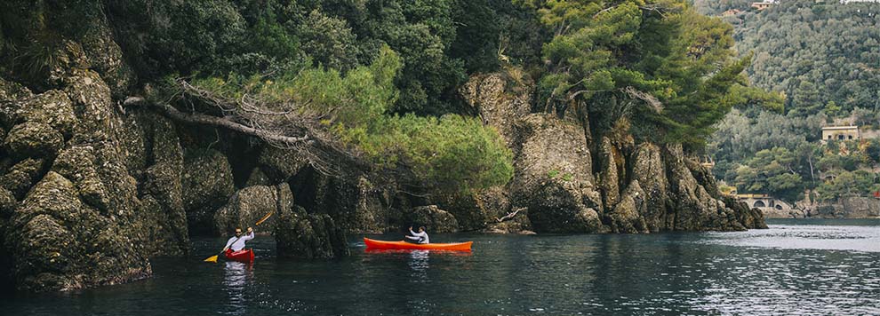 Kayak in Portofino: paddling with a view