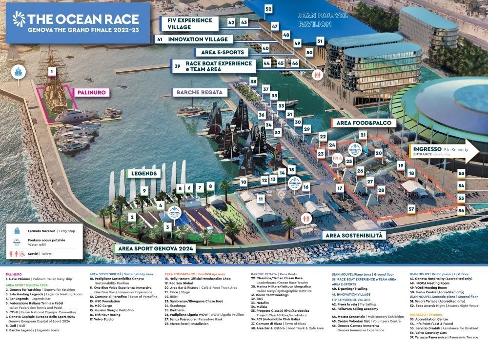 Mappa di Ocean Live Park a Genova