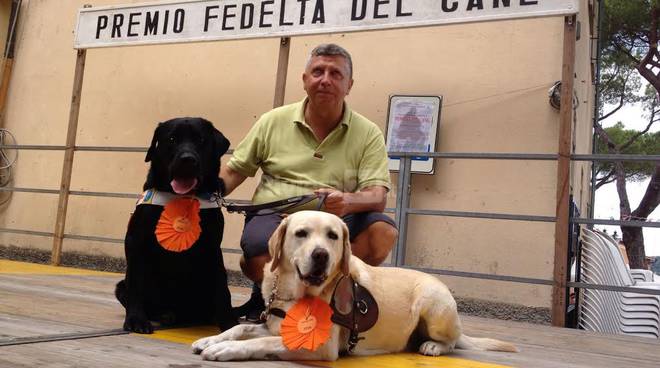 Premio fedeltà del cane a S Rocco di Camogli