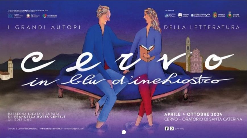 Cervo in Blu d’Inchiostro: la 
grande letteratura fa tappa in 
Liguria
