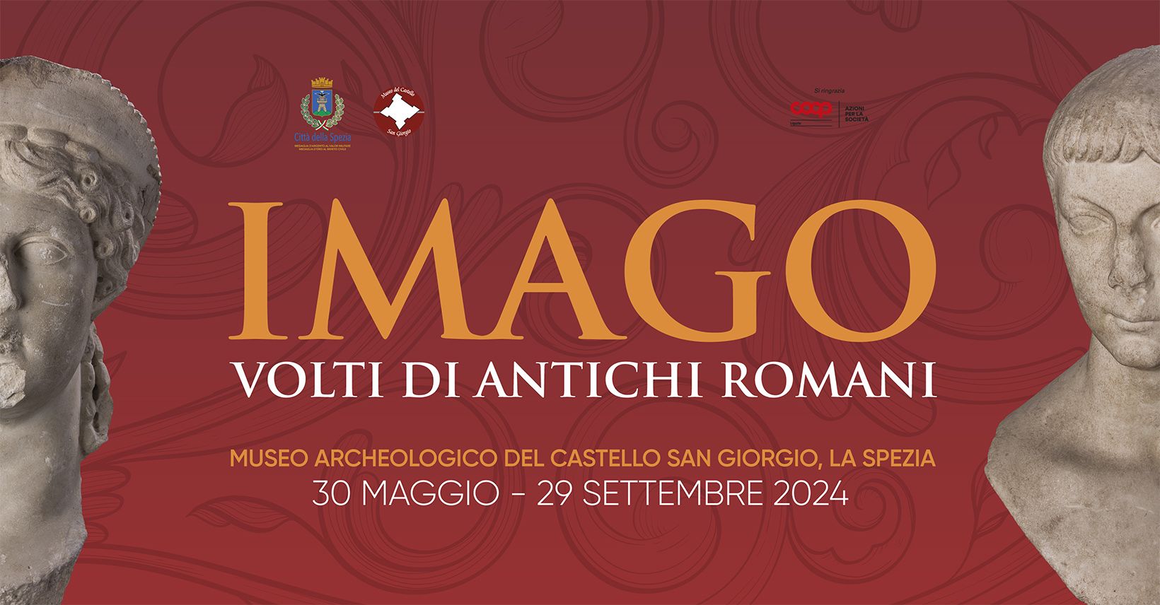 IMAGO. Volti di antichi Romani - Museo Archeologico del Castello San Giorgio alla Spezia