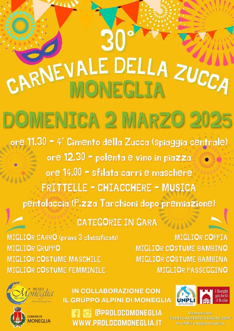 carnevale della zucca a Moneglia